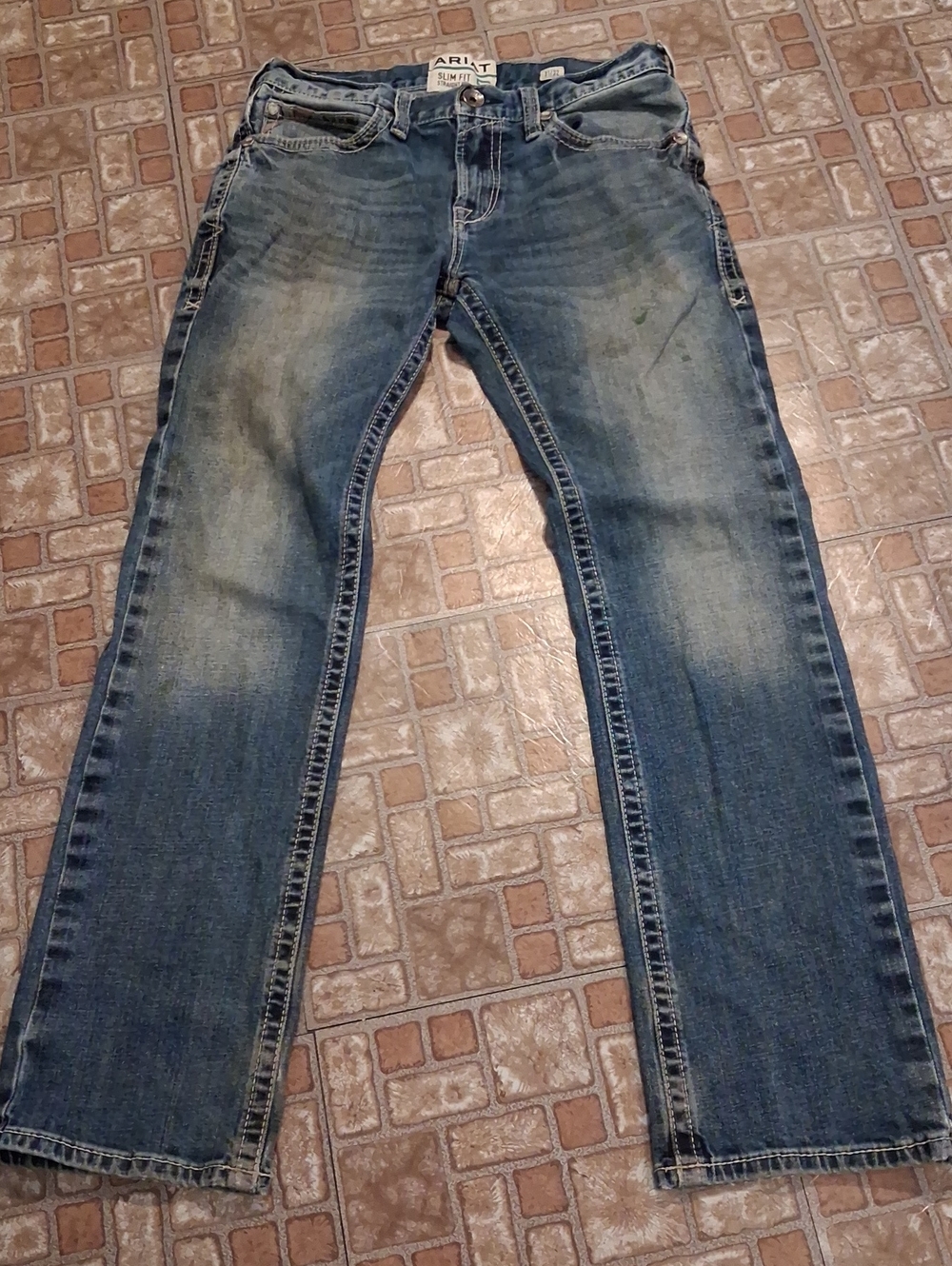 Ariat Men's Faded Blue Bootcut Jeans 31x32